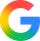 Google G logo, multicolor brand icon with red, yellow, green, and blue segments
